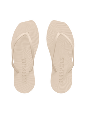 Tapered Eggnog Flip Flops