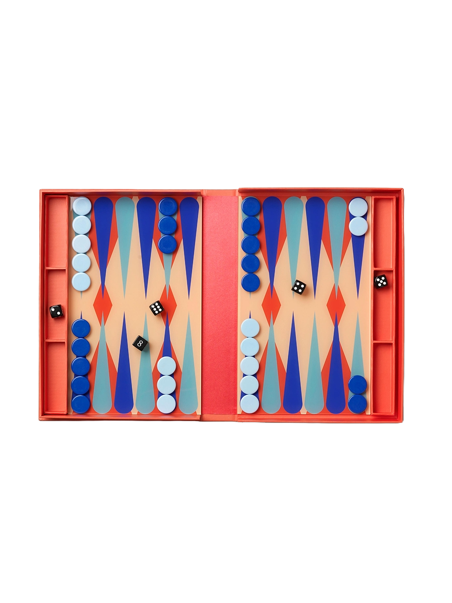 Backgammon Classic Rot
