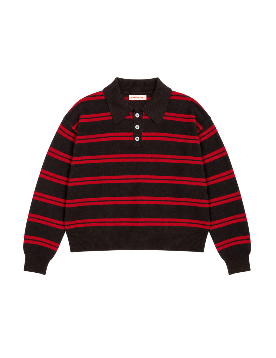 And-Daughter-Edie-Polo-Dark-Brown-with-Poppy-Red-Stripe-Freisteller.png