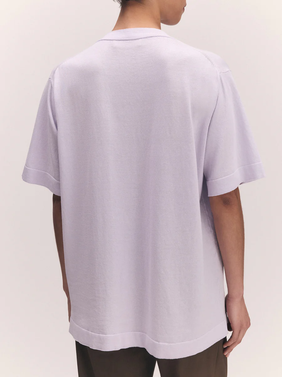 Slouchy Short Sleeve T-Shirt Lilac