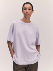 Slouchy Short Sleeve T-Shirt Lilac