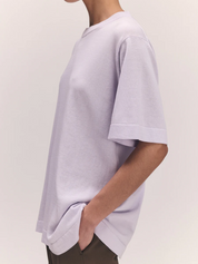 Slouchy Short Sleeve T-Shirt Lilac