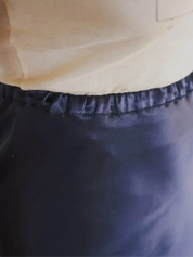 Dydine Silk Midi Skirt - Black