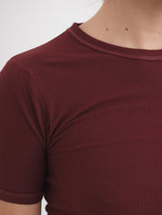 Heart Short Sleeve Red