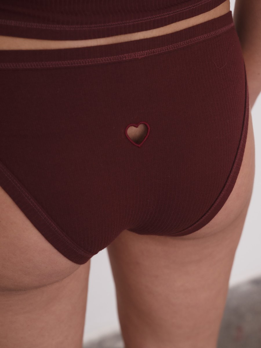 Heart Bell Pants Red
