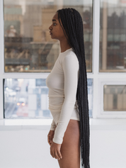 Heart Long Sleeve Tee Undyed