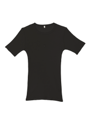 Heart Short Sleeve Black