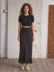 Heart Short Sleeve Black