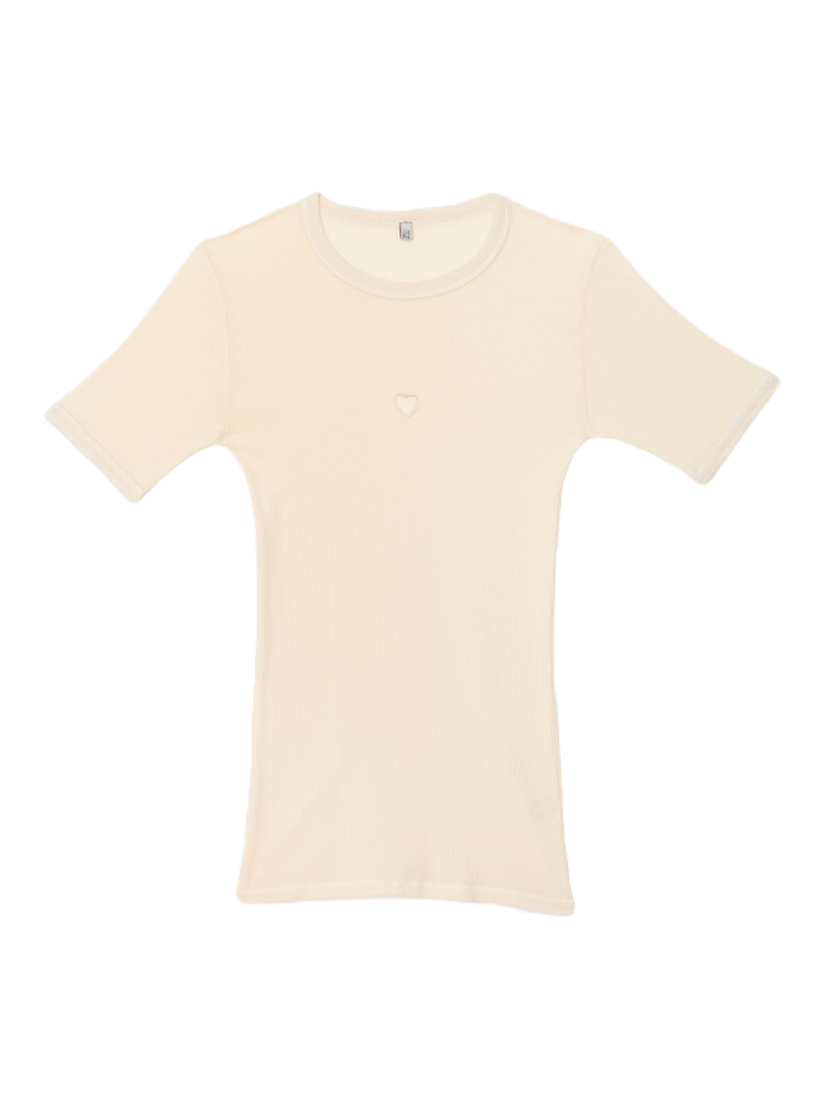 Heart Short Sleeve Undyed