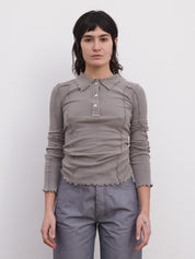 Omato Polo Long Sleeve Grey