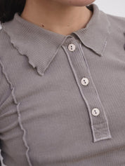 Omato Polo Long Sleeve Grey