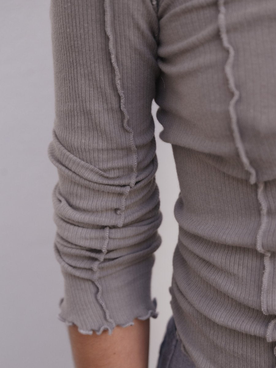 Omato Polo Long Sleeve Grey