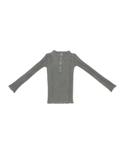 Omato Polo Long Sleeve Grey