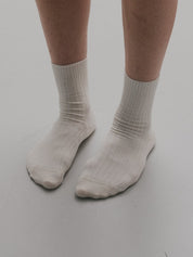 Rib Overankle Socks Undyed
