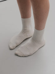 Rib Overankle Socks Undyed
