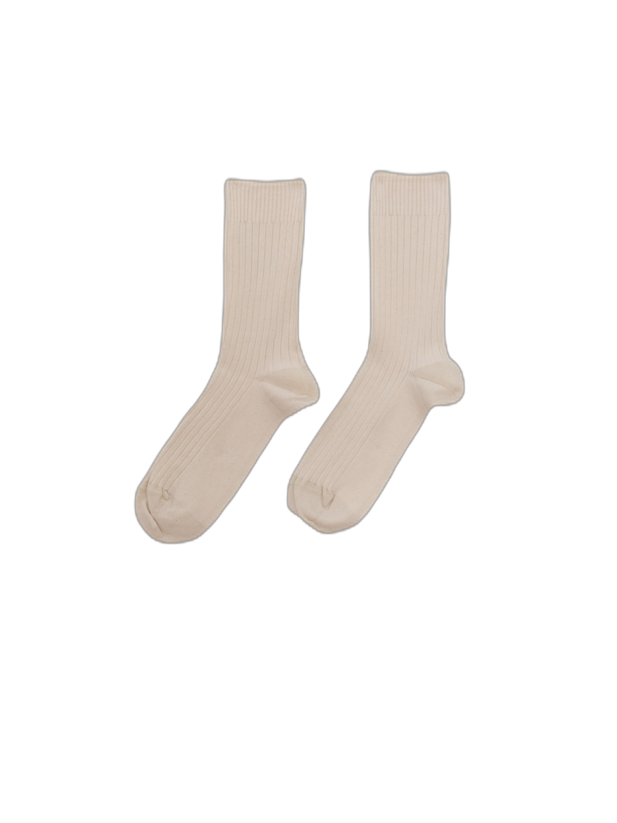 Rib Overankle Socks Undyed