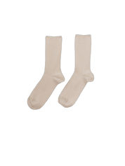 Rib Overankle Socks Undyed