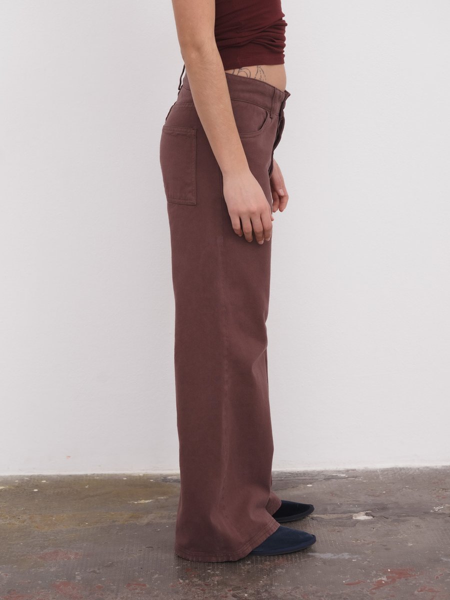 Tajo Pants Wide Brown