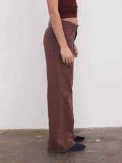 Tajo Pants Wide Brown