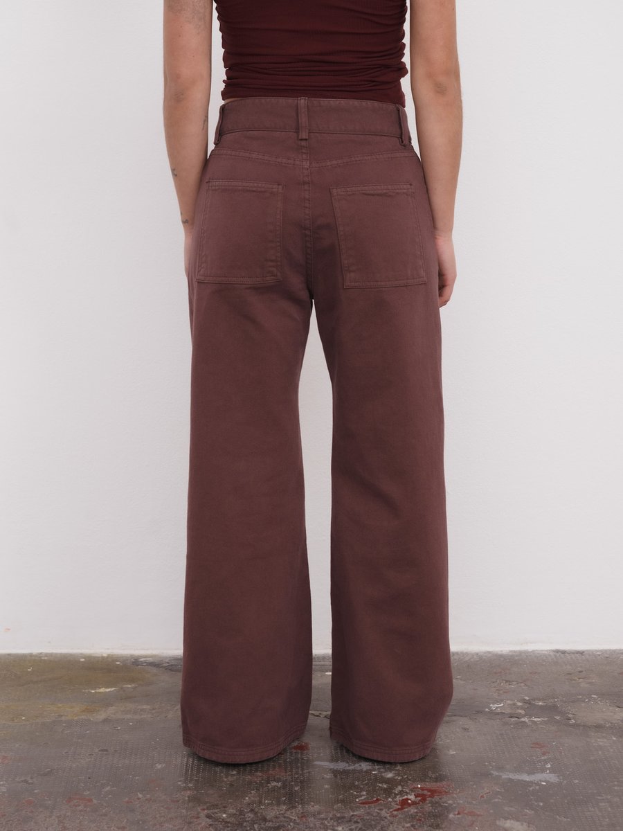 Tajo Pants Wide Brown