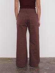 Tajo Pants Wide Brown
