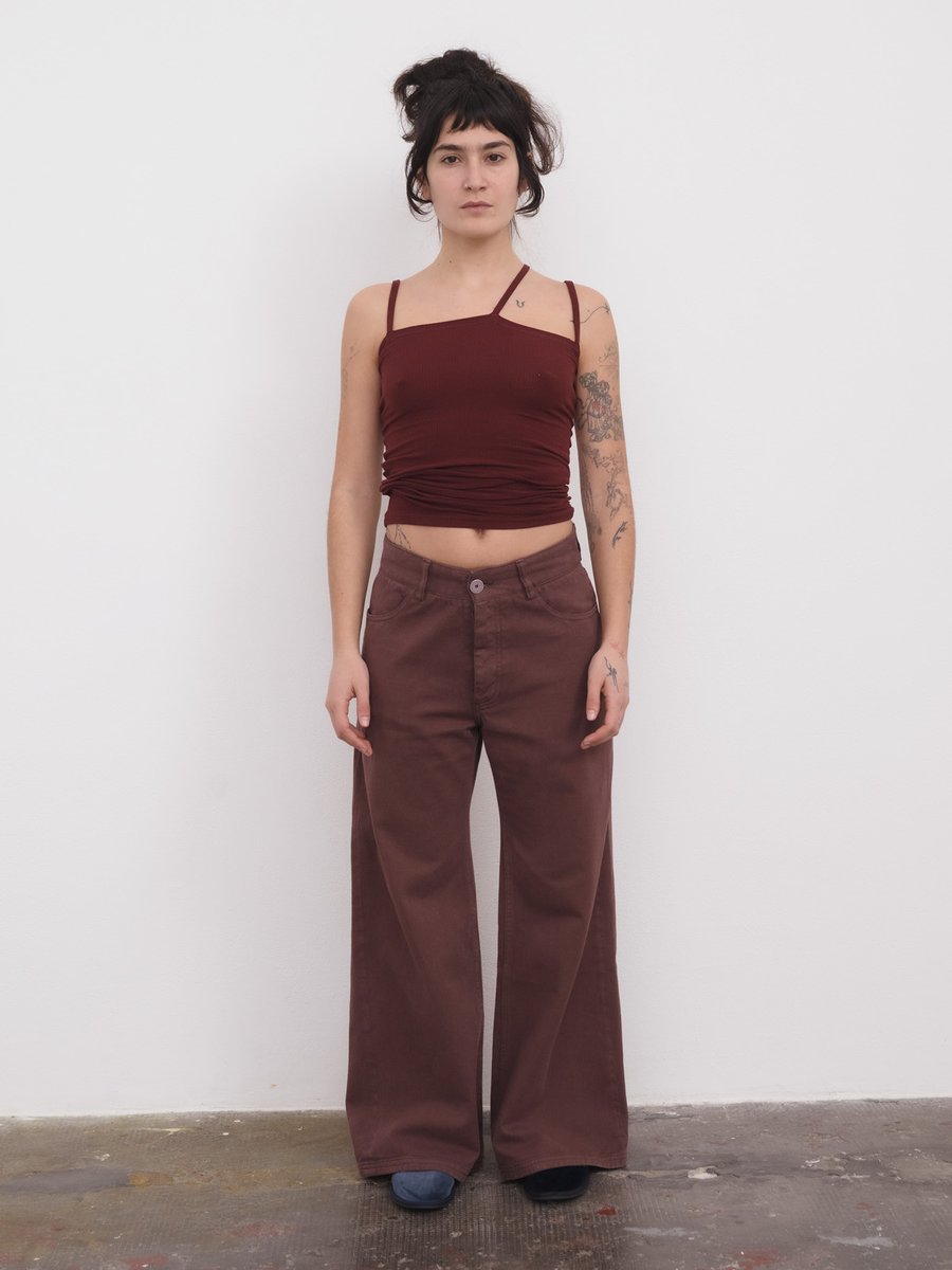 Tajo Pants Wide Brown