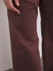 Tajo Pants Wide Brown