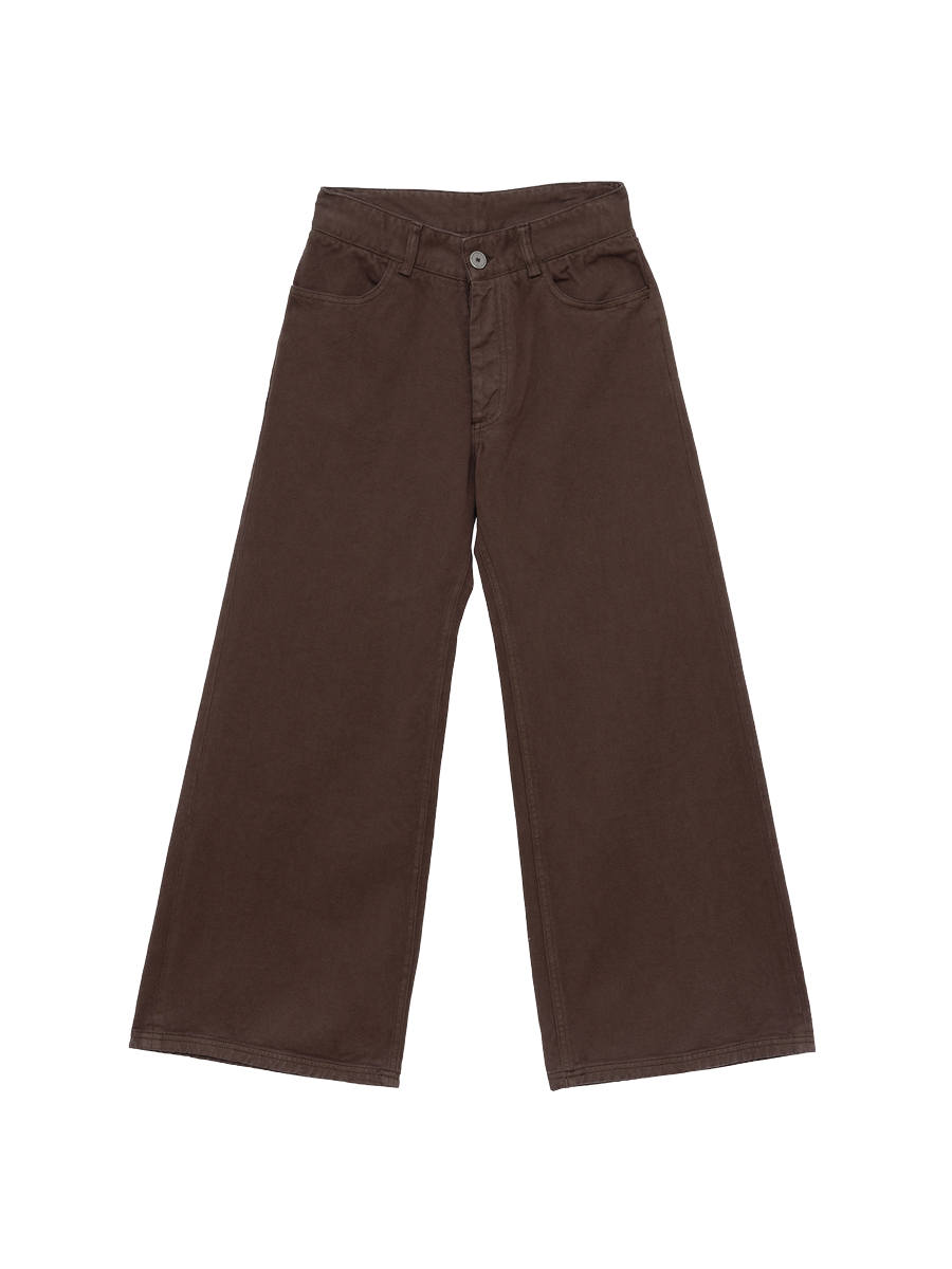 Tajo Pants Wide Brown