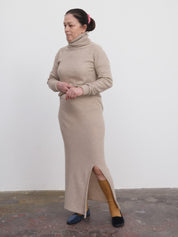 Tier Turtleneck Camel