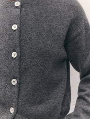 Ada Crewneck Cardigan Derby Grey