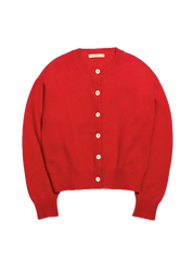 Ada Crewneck Cardigan Poppy Red