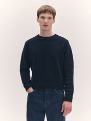 Rosha Shrunken Crewneck Navy