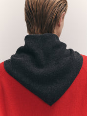 XL Cashmere Foulard Charcoal Grey