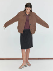 Button Up Jacket Brown