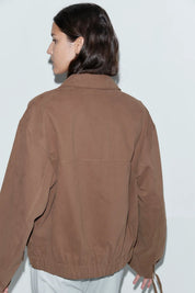 Button Up Jacket Brown