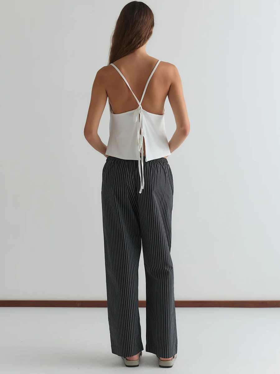 Ease Trouser Mono Stripe