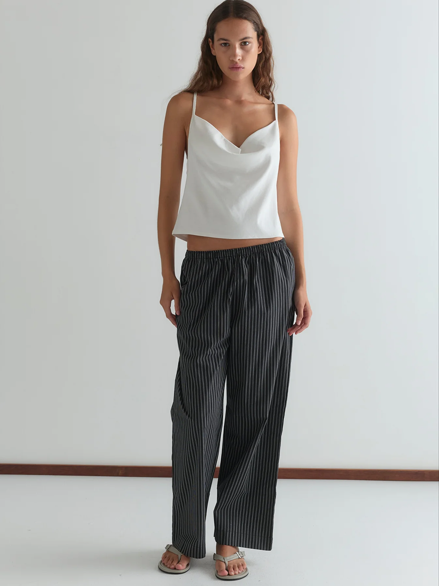 Ease Trouser Mono Stripe