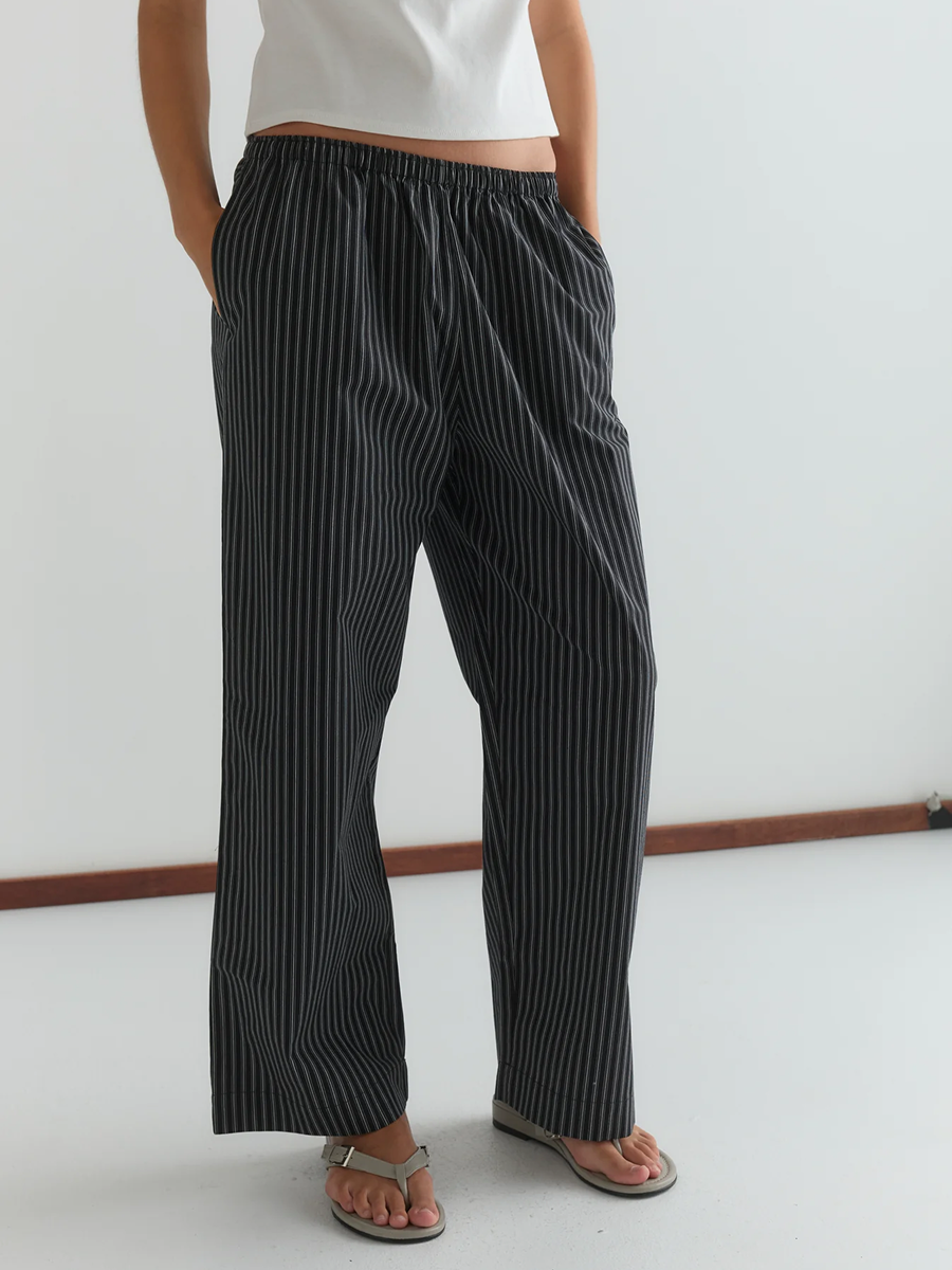 Ease Trouser Mono Stripe
