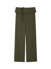 Flounce Belt Pant Khaki