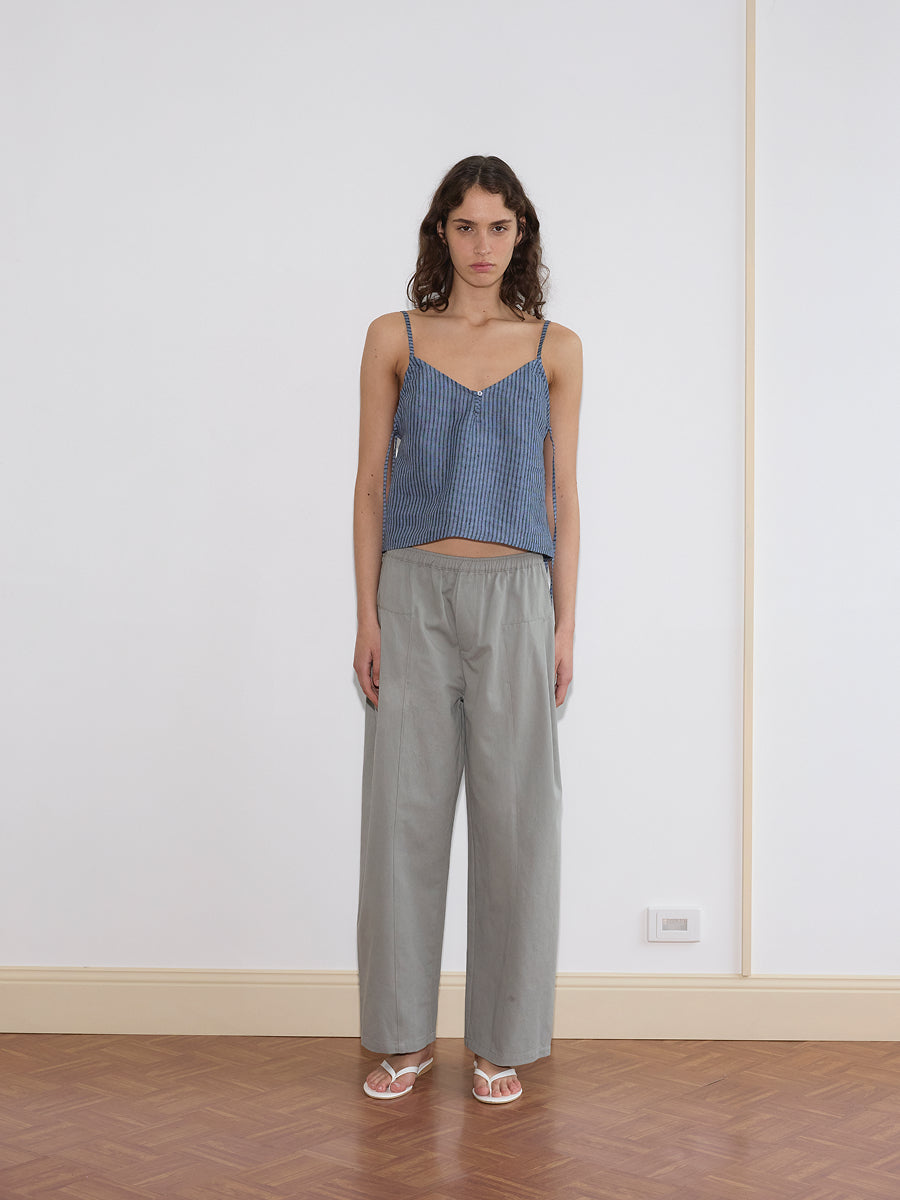 Pleat Pant - Sage Grey