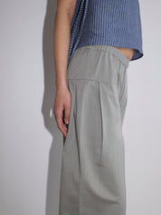 Pleat Pant - Sage Grey