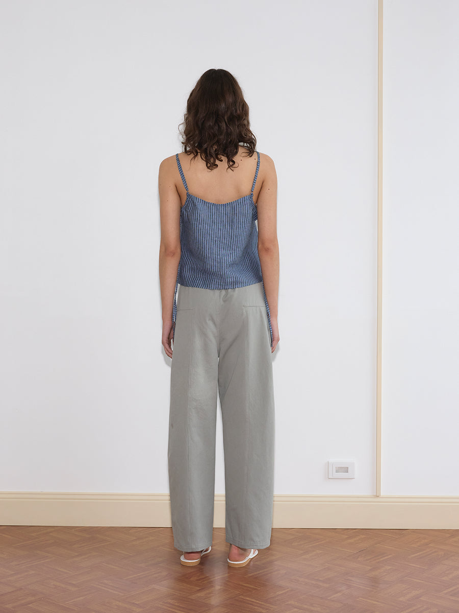 Pleat Pant - Sage Grey