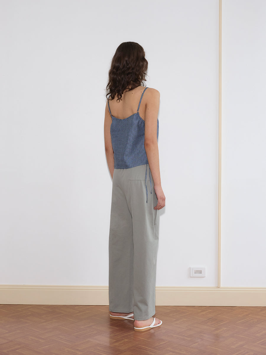 Pleat Pant - Sage Grey