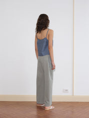 Pleat Pant - Sage Grey