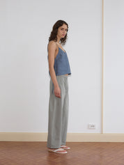 Pleat Pant - Sage Grey