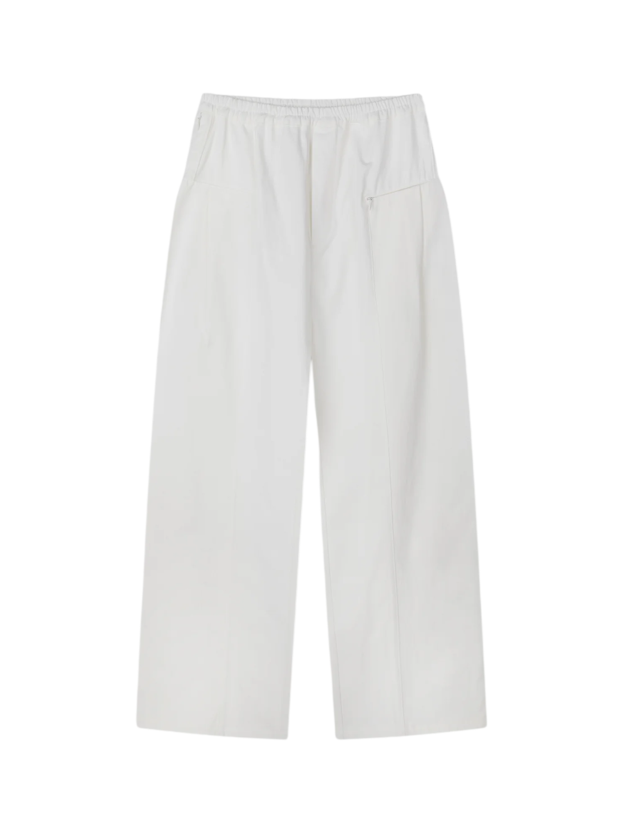 Pleat Pant White