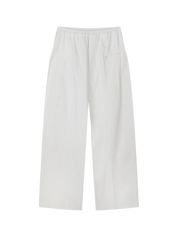 Pleat Pant White