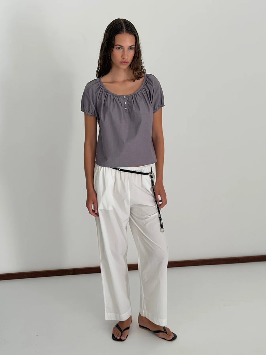 Poplin T-Shirt Currant