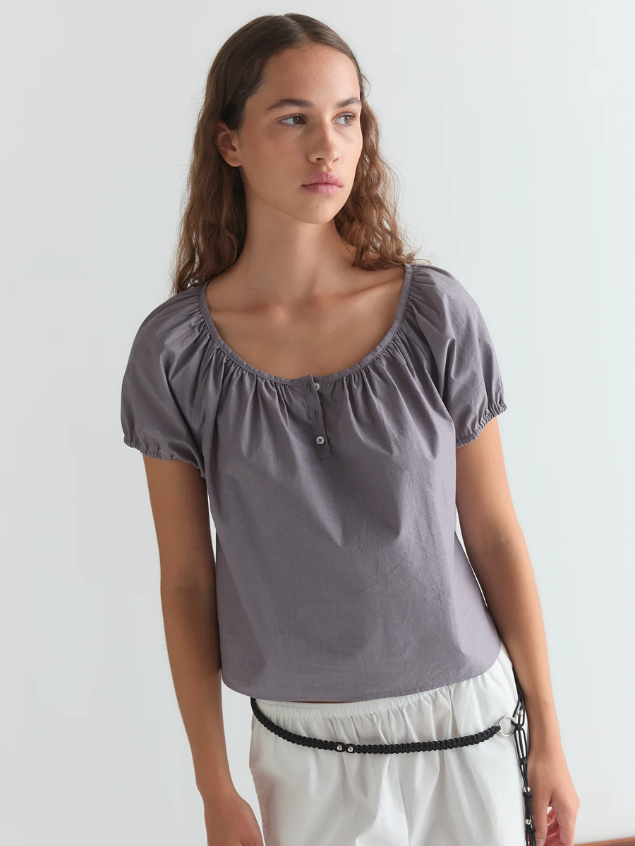 Poplin T-Shirt Currant