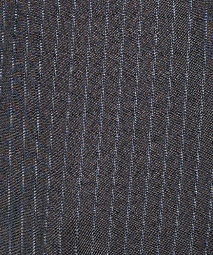 Pure Wool Zip Pant Set Charcoal Stripe